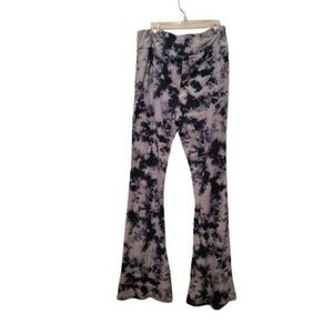 No Boundaries Womens Blue Tie Dye Bell Bottom Jegging Leggings Size XL 15-17
